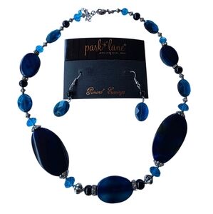 Park Lane Blue and Black Necklace Set